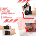 Black Adjustable Hand Grip Wristbands for Men