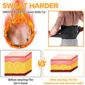 Black Latex Waist Trimmer for Men 3cm Portable