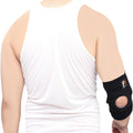 Black Latex Elbow Support Brace 3cm Lightweight Fitness Gym