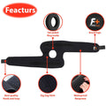 Black Latex Elbow Support Brace 3cm Lightweight Fitness Gym