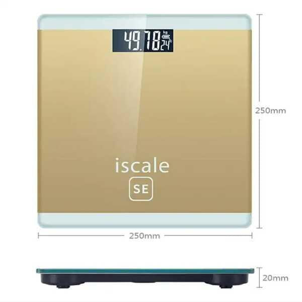 Digital Weight Scale 150kg Glass Kitchen Bathroom